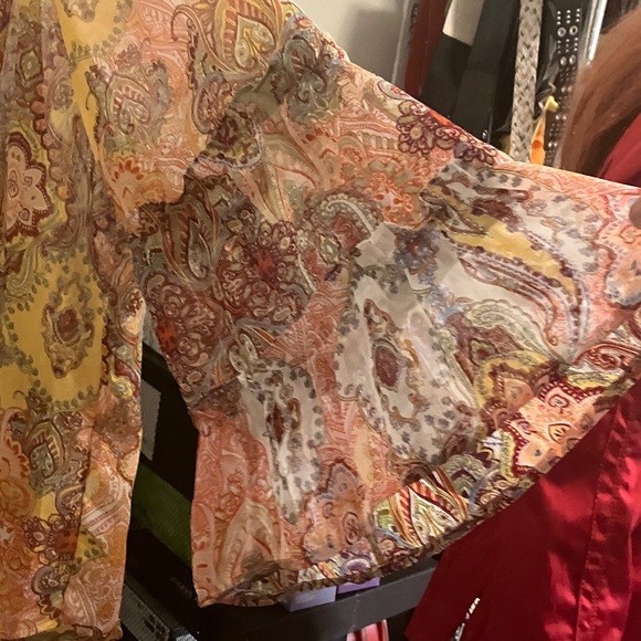 Anthropology Fig and Flower Paisley Blouse - Yellow and Brown - Picture 2 of 4